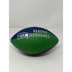 Vintage Hutch Castrol GTX Seattle Seahawks NFL Mini Football 9" Rubber 1980s